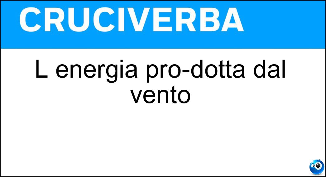 energia pro­dotta