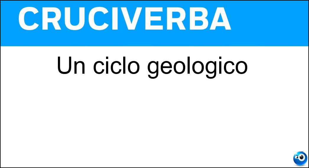 ciclo geologico