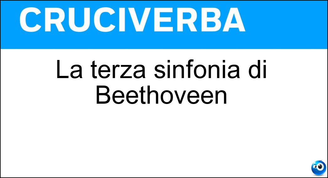 terza sinfonia