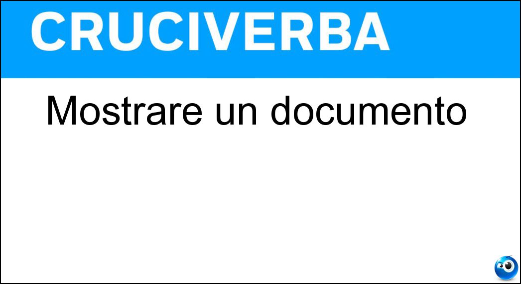 mostrare documento