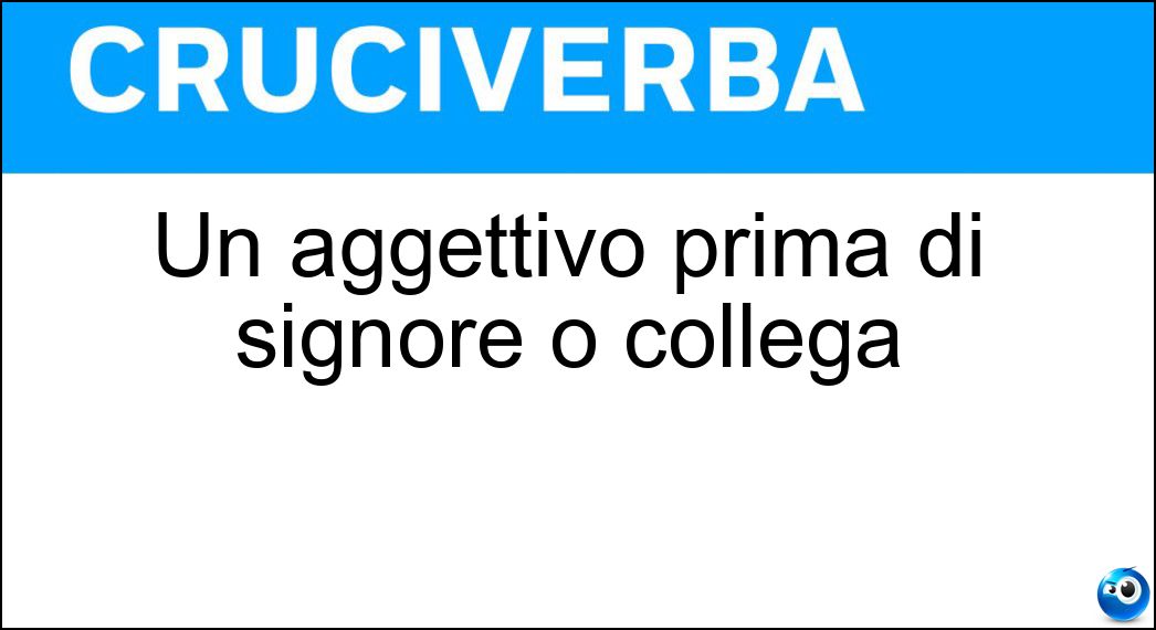 aggettivo prima