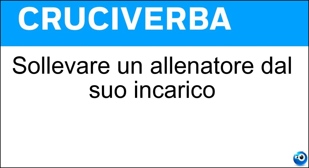 sollevare allenatore