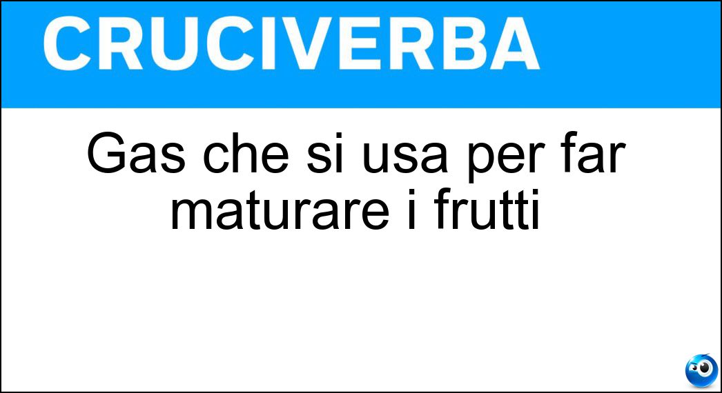 maturare frutti