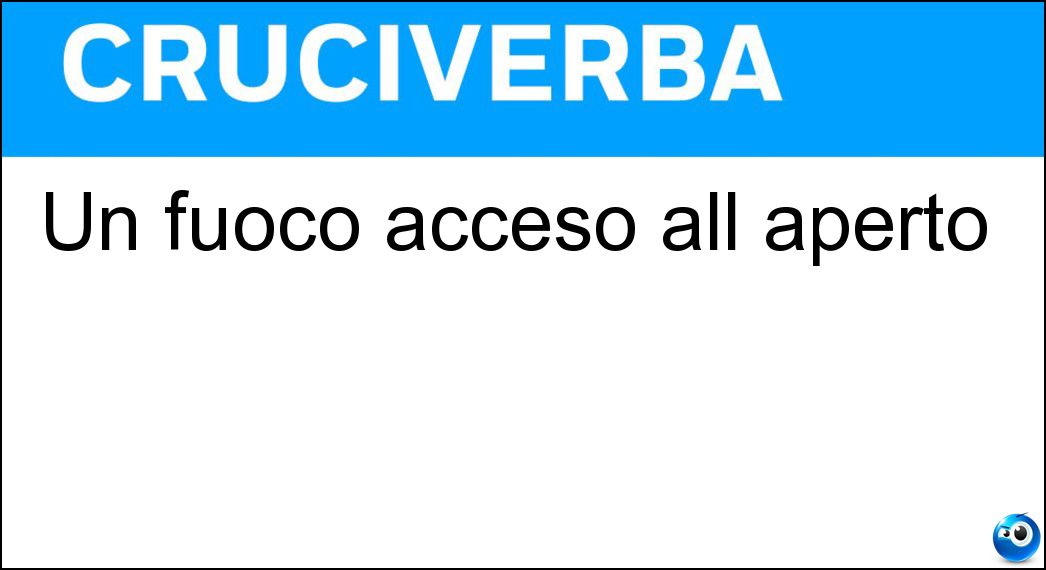 fuoco acceso