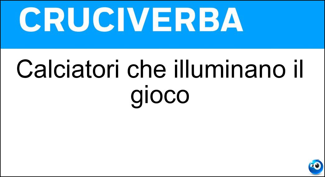 calciatori illuminano