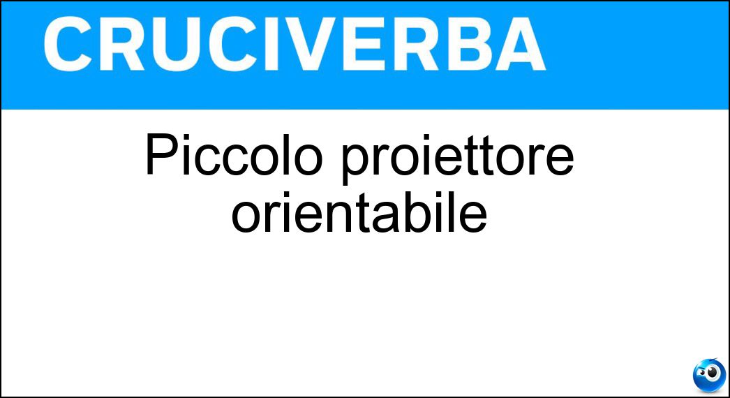 piccolo proiettore