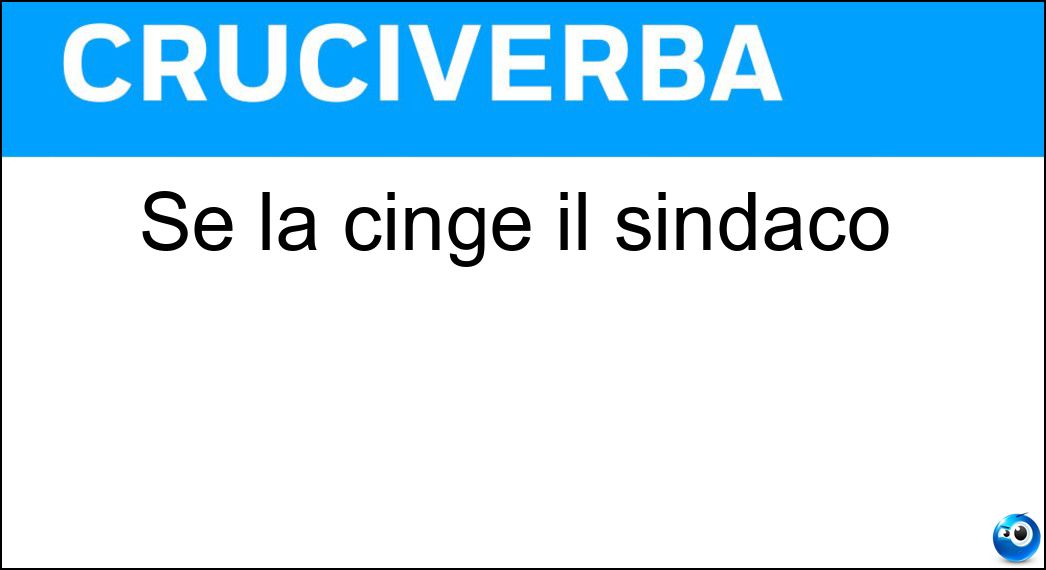 cinge sindaco