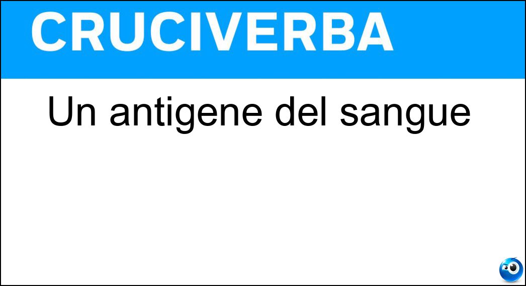 antigene sangue