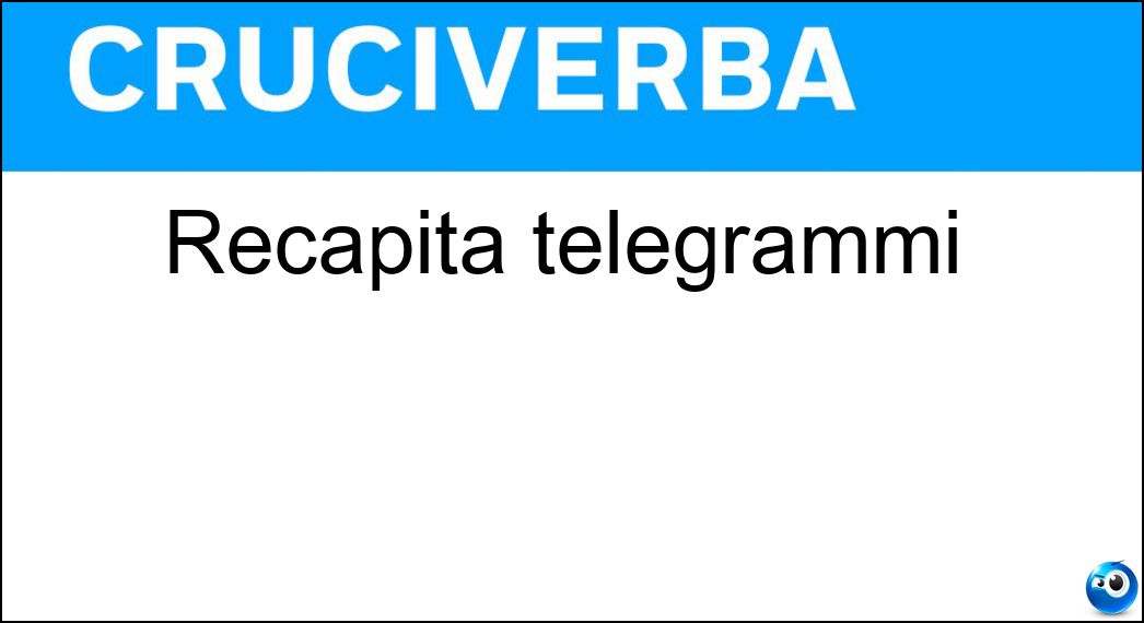 recapita telegrammi