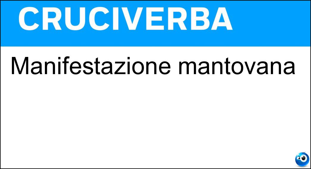 manifestazione mantovana