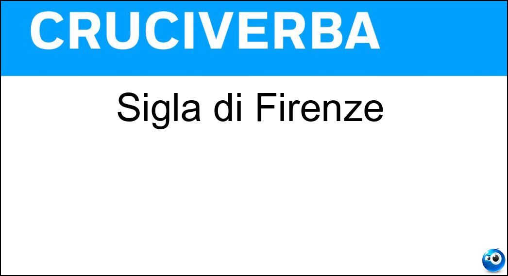 sigla firenze