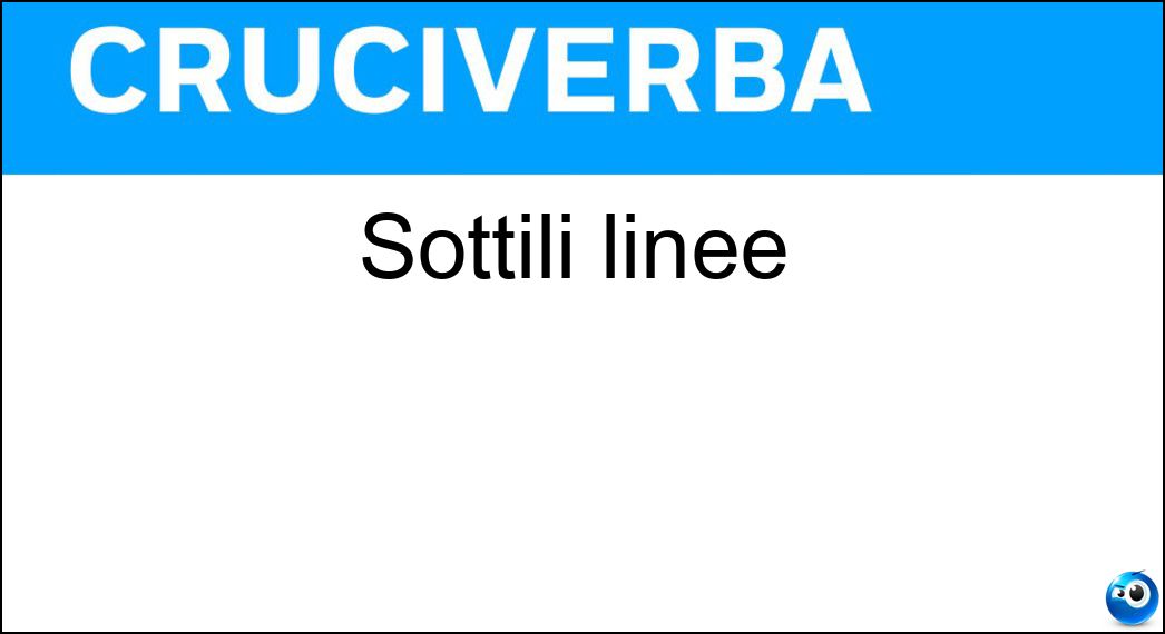 sottili linee