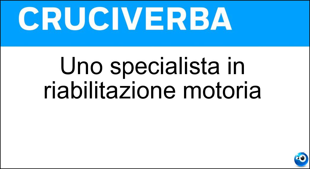 specialista riabilitazione