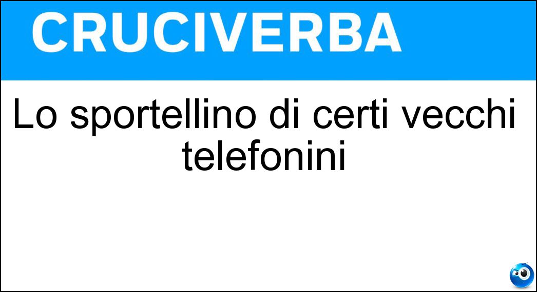 sportellino certi