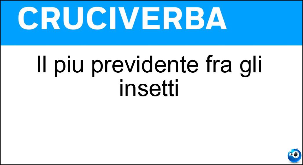 previdente insetti