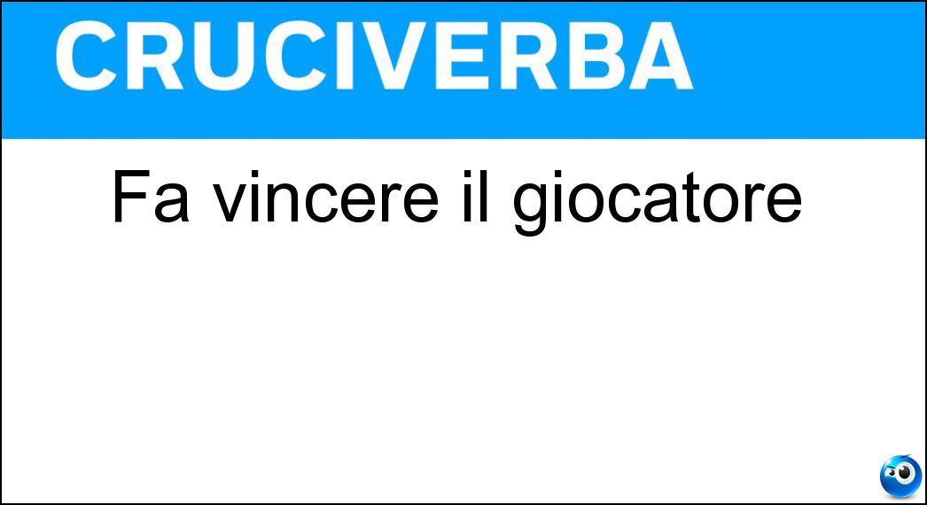 vincere giocatore