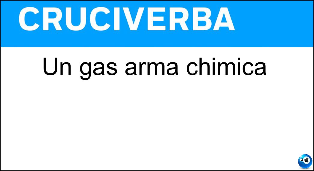 arma chimica