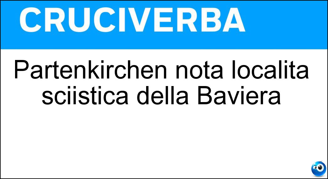 Partenkirchen nota località sciistica della Baviera