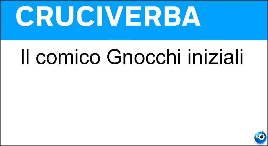 comico gnocchi