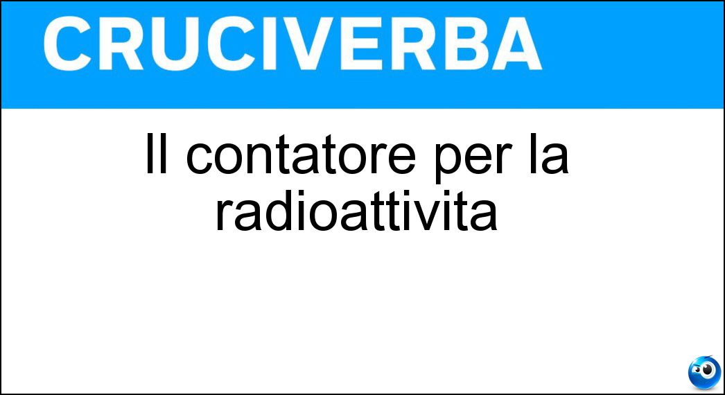 contatore radioattività