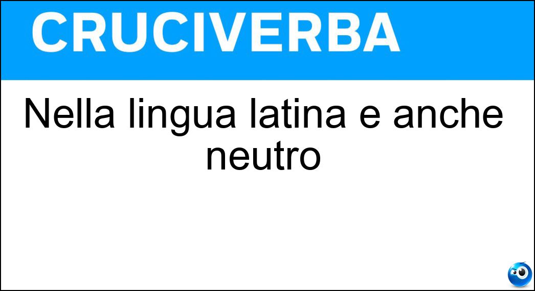 nella lingua