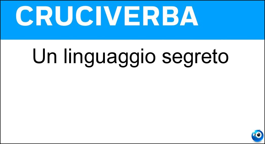 linguaggio segreto