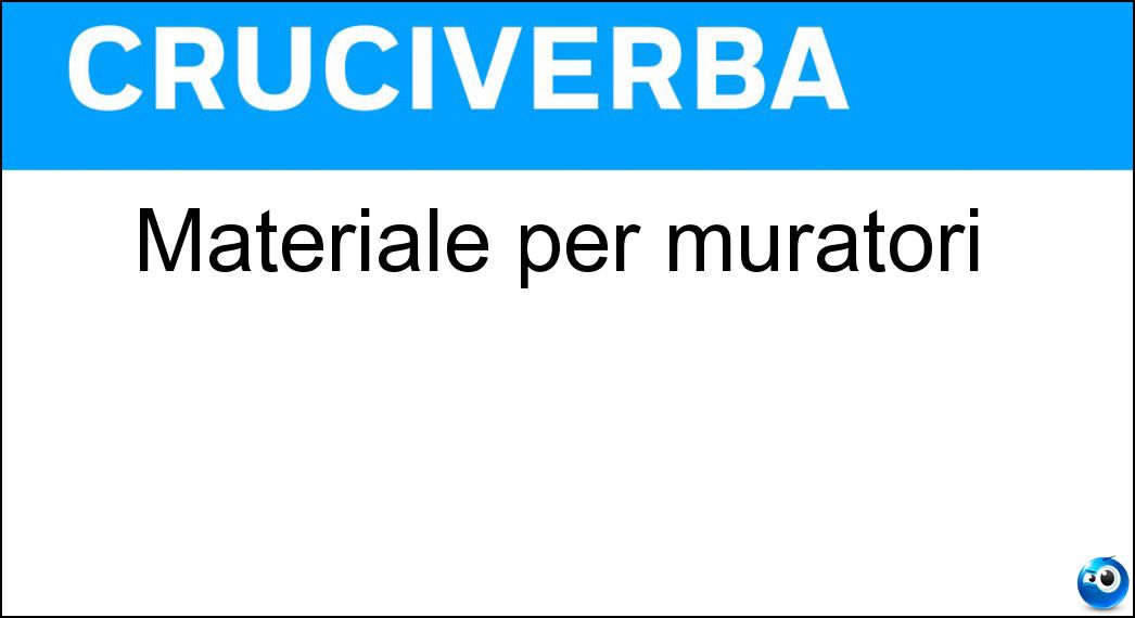 materiale muratori