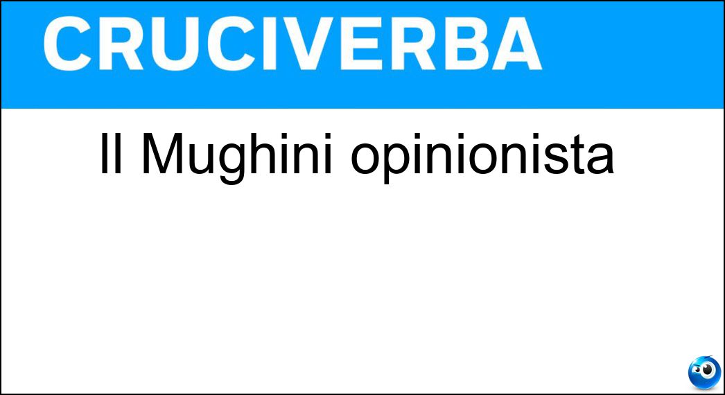 Il Mughini opinionista