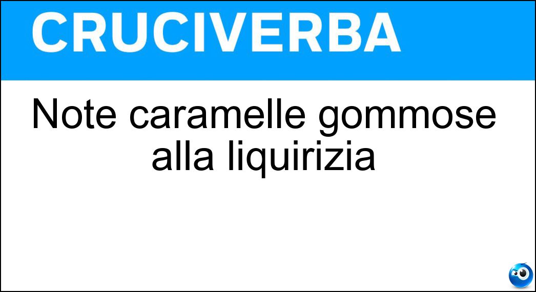 note caramelle