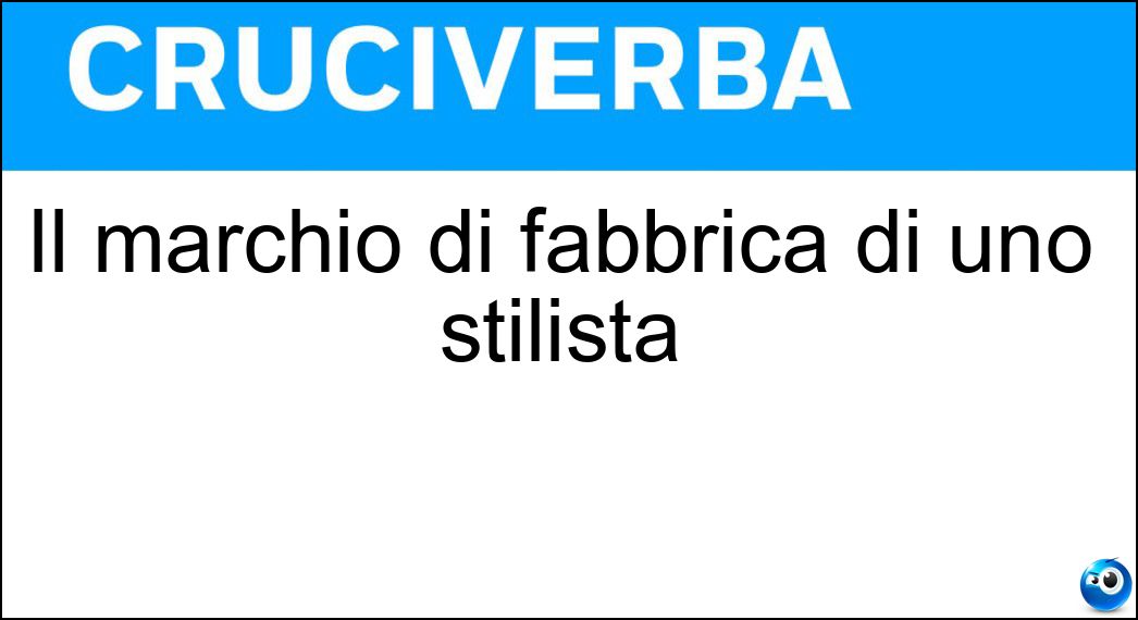 marchio fabbrica