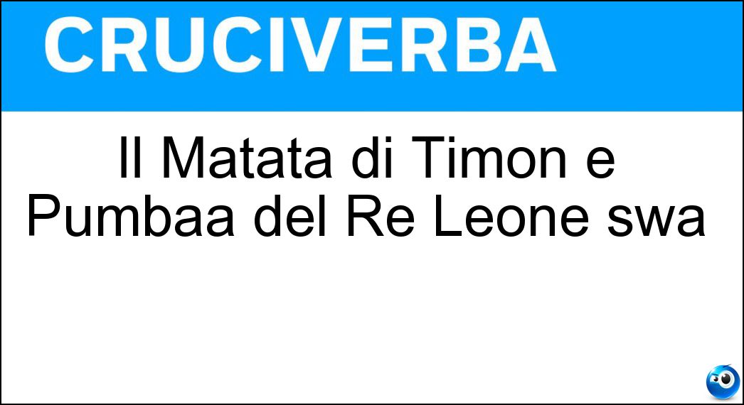 matata timon