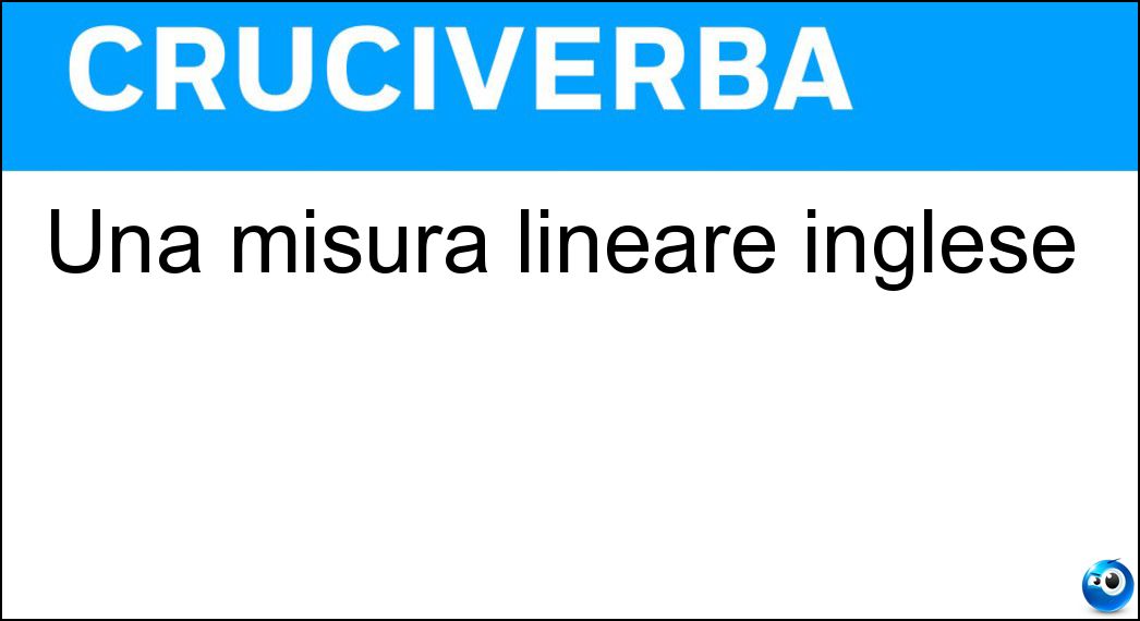 misura lineare