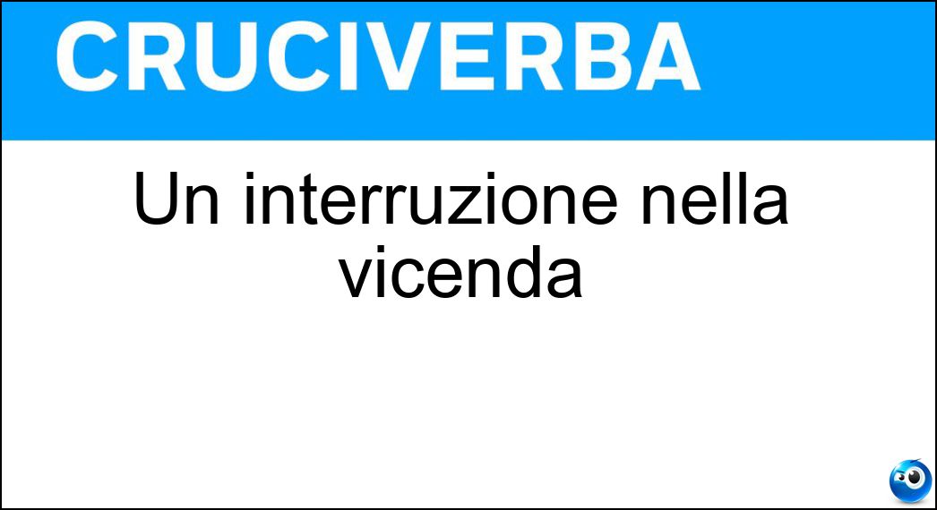 interruzione nella