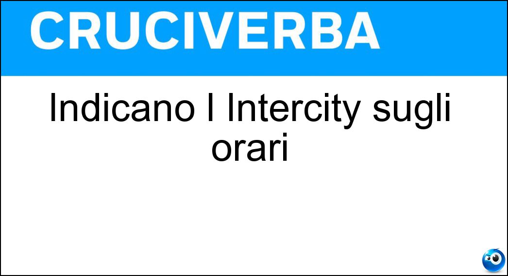 indicano intercity