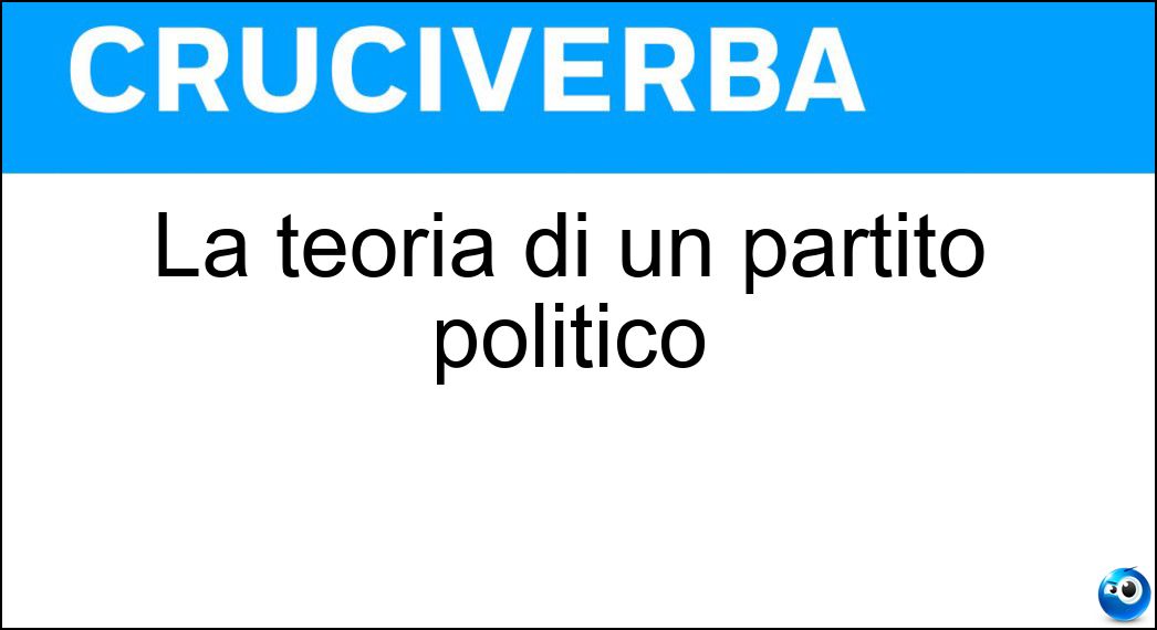 teoria partito