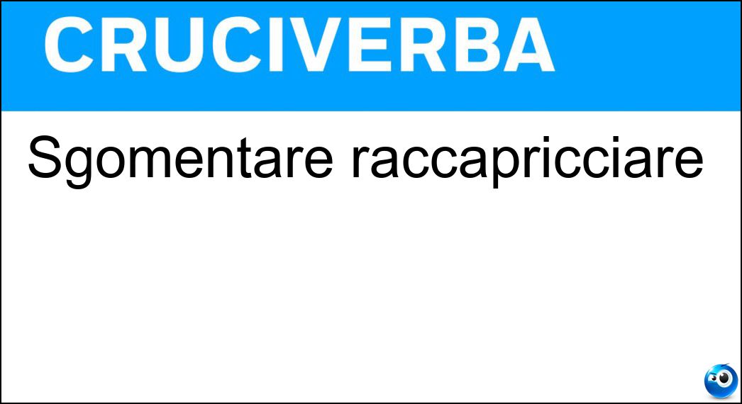 sgomentare raccapricciare