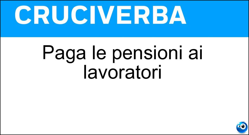 paga pensioni