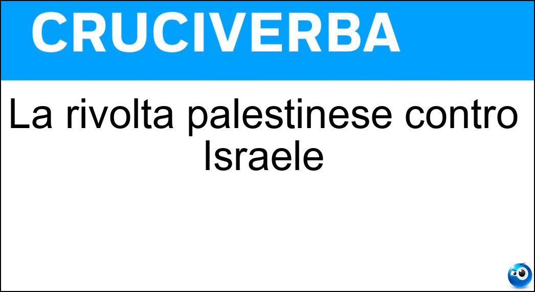 rivolta palestinese