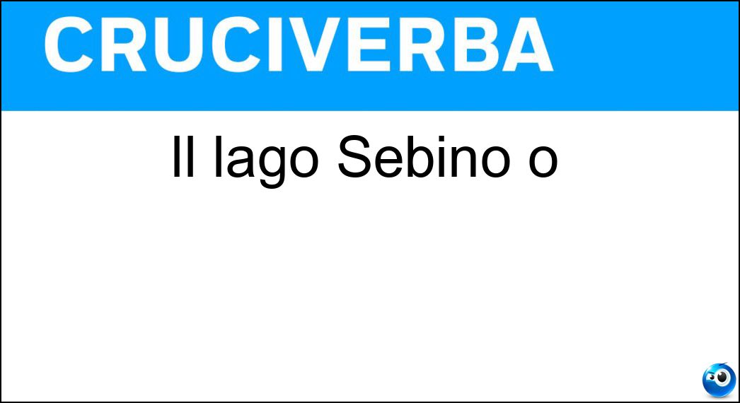 Il lago Sebino o