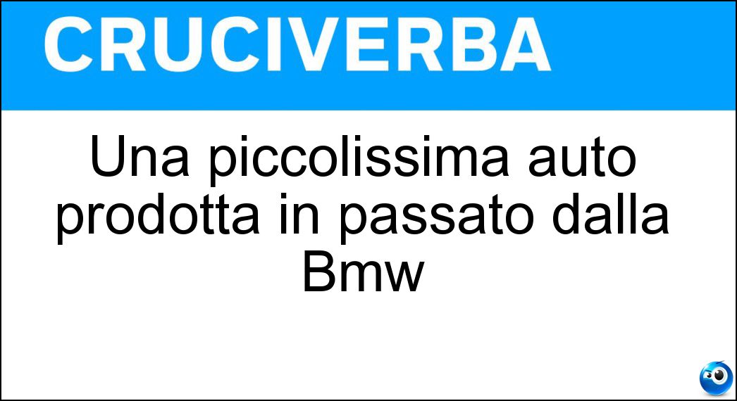 piccolissima auto