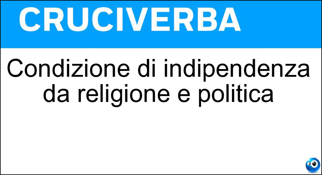 condizione indipendenza