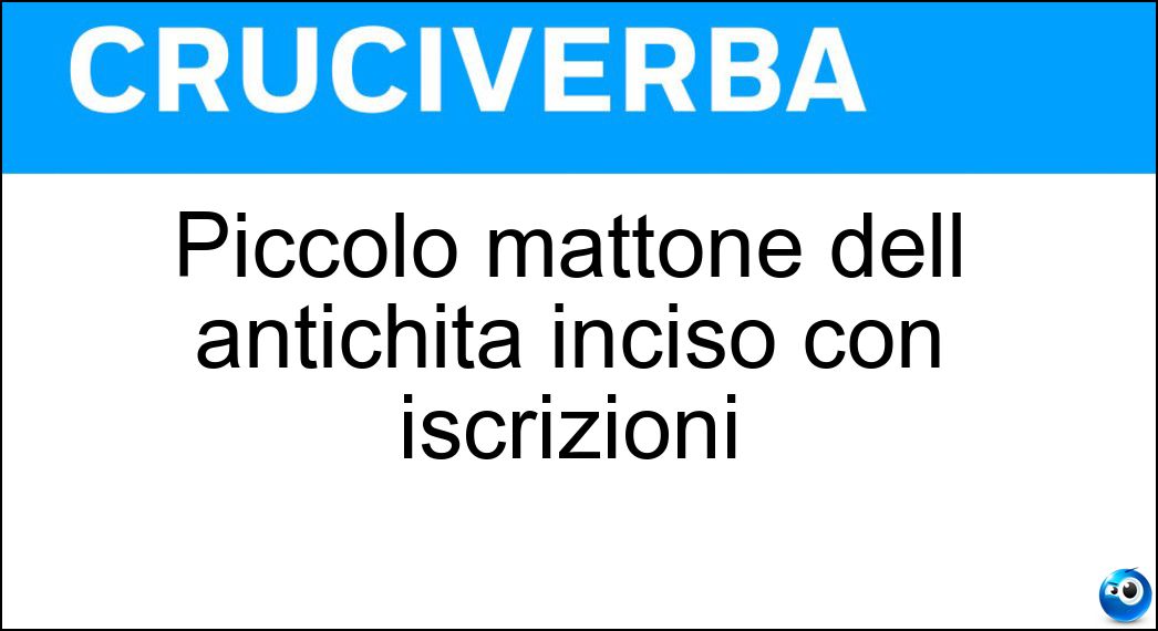 piccolo mattone