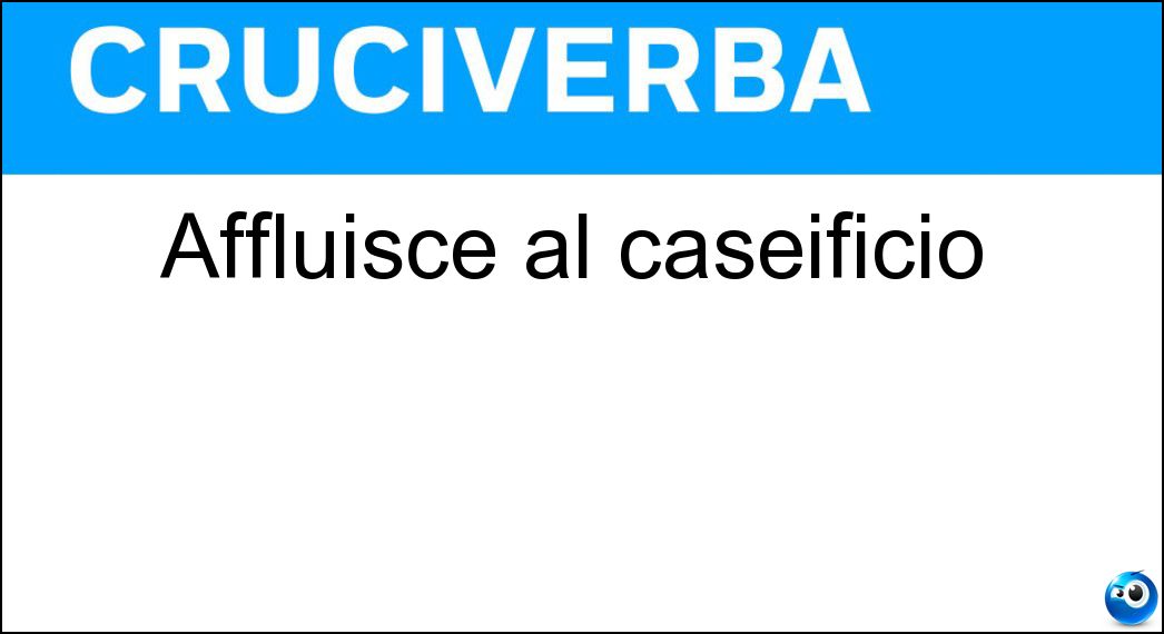 affluisce caseificio