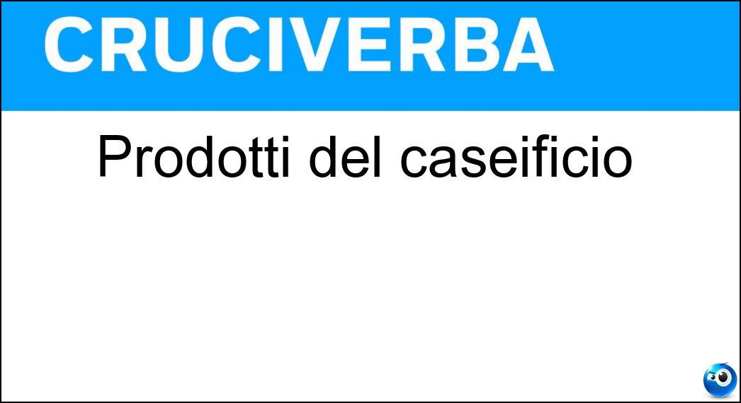 prodotti caseificio