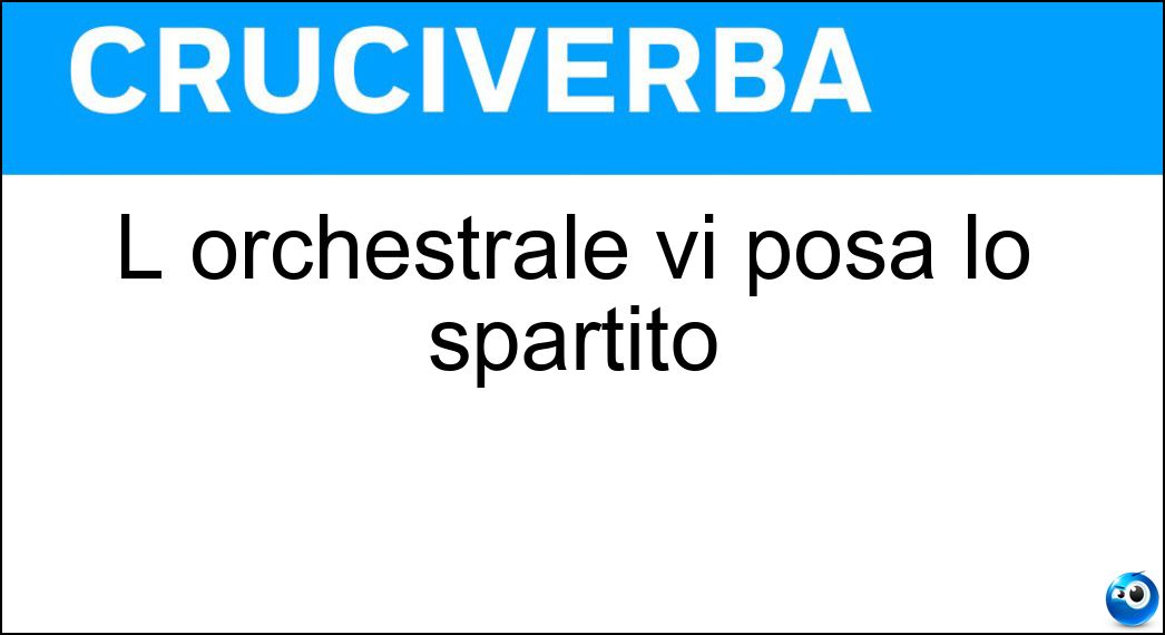 orchestrale posa