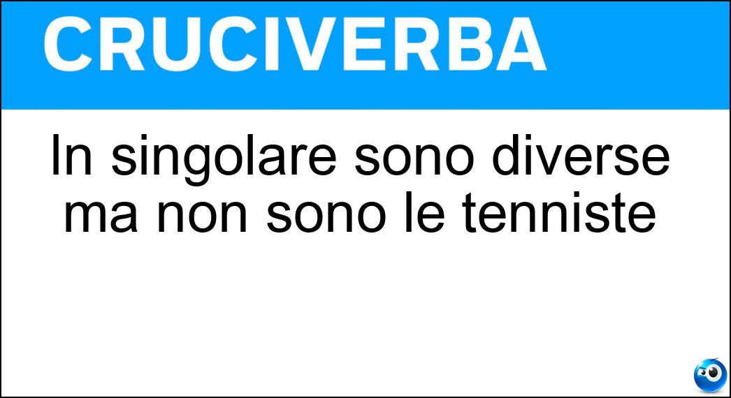 singolare sono