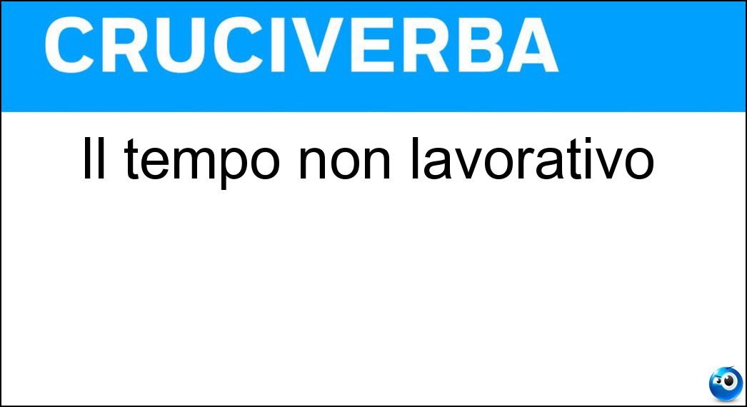 tempo lavorativo