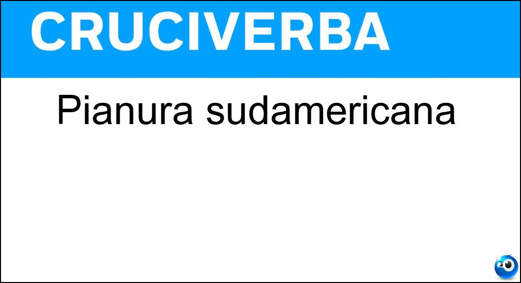 pianura sudamericana