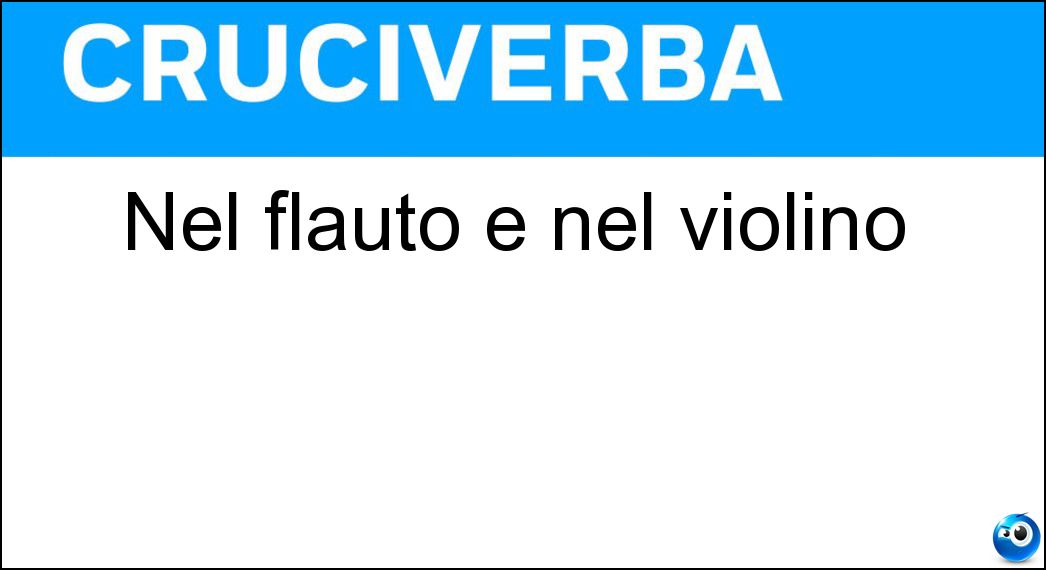 flauto violino