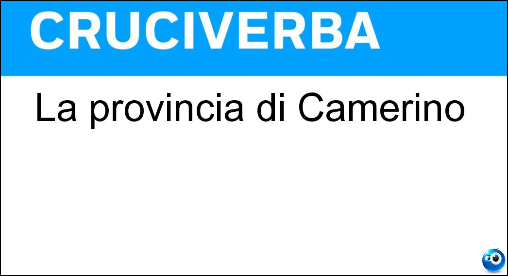 provincia camerino